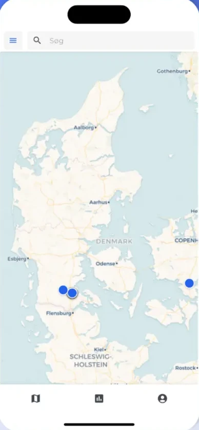 TTfleet - Trippletrack-appen: Kort